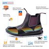 Botas de trabalho femininas antiderrapantes coloridas personalizadas