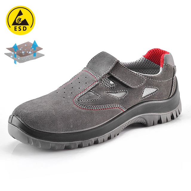 Sapatos de trabalho respiráveis ​​de verão L-7216 camurça