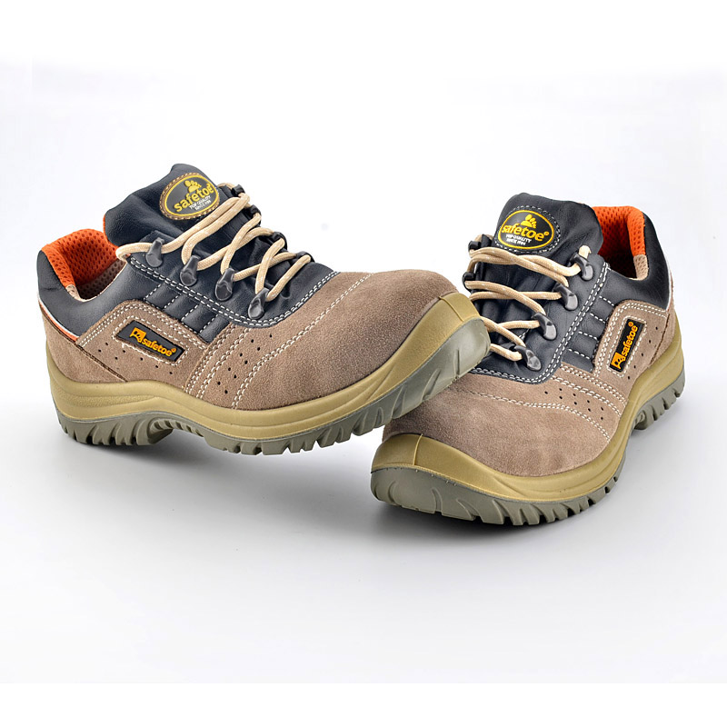 Sapatos de segurança de verão com biqueira de aço L-7268 bege