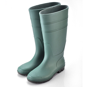 Botas de chuva de goma de PVC W-6036 verde