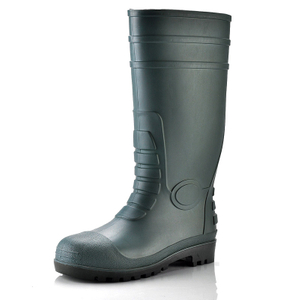 Botas de chuva de goma de PVC W-6038 Verde