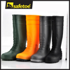 Botas de segurança S5 Wellington – Botas de trabalho impermeáveis ​​com biqueira de aço em PVC W-6038 Branco