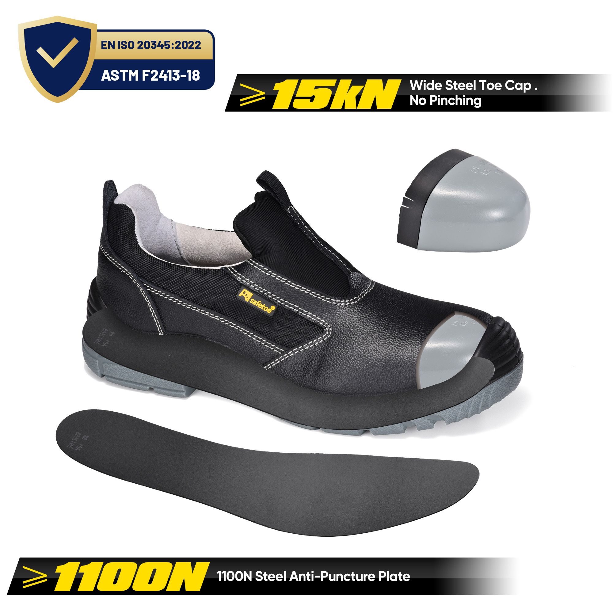 Sapatos de segurança com biqueira de aço Super Laceless Low Cut S3 L-7525