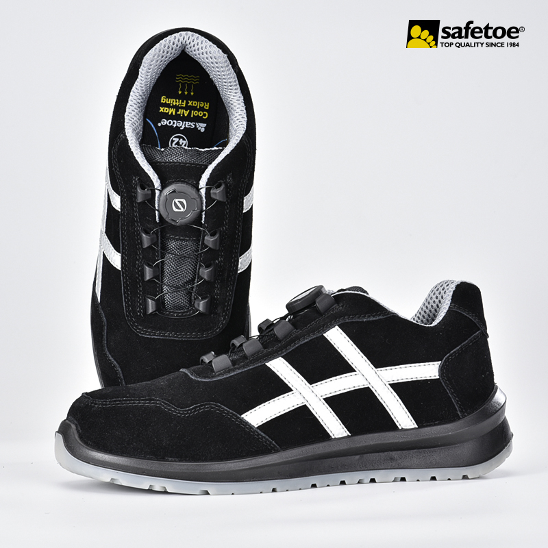 Sapatos de segurança esportivos sem metal S1P com sistema Twist Lock L-7329