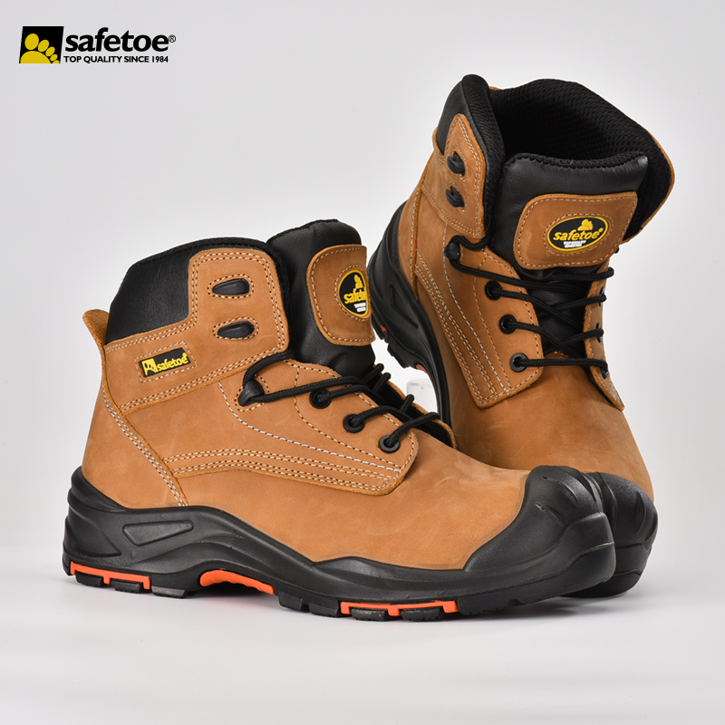 Botas de trabalho M-8356RB sem bico composto sem metal S3