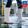Botas de segurança em PVC branco - Botas de trabalho com biqueira de aço impermeável S5 W-6037
