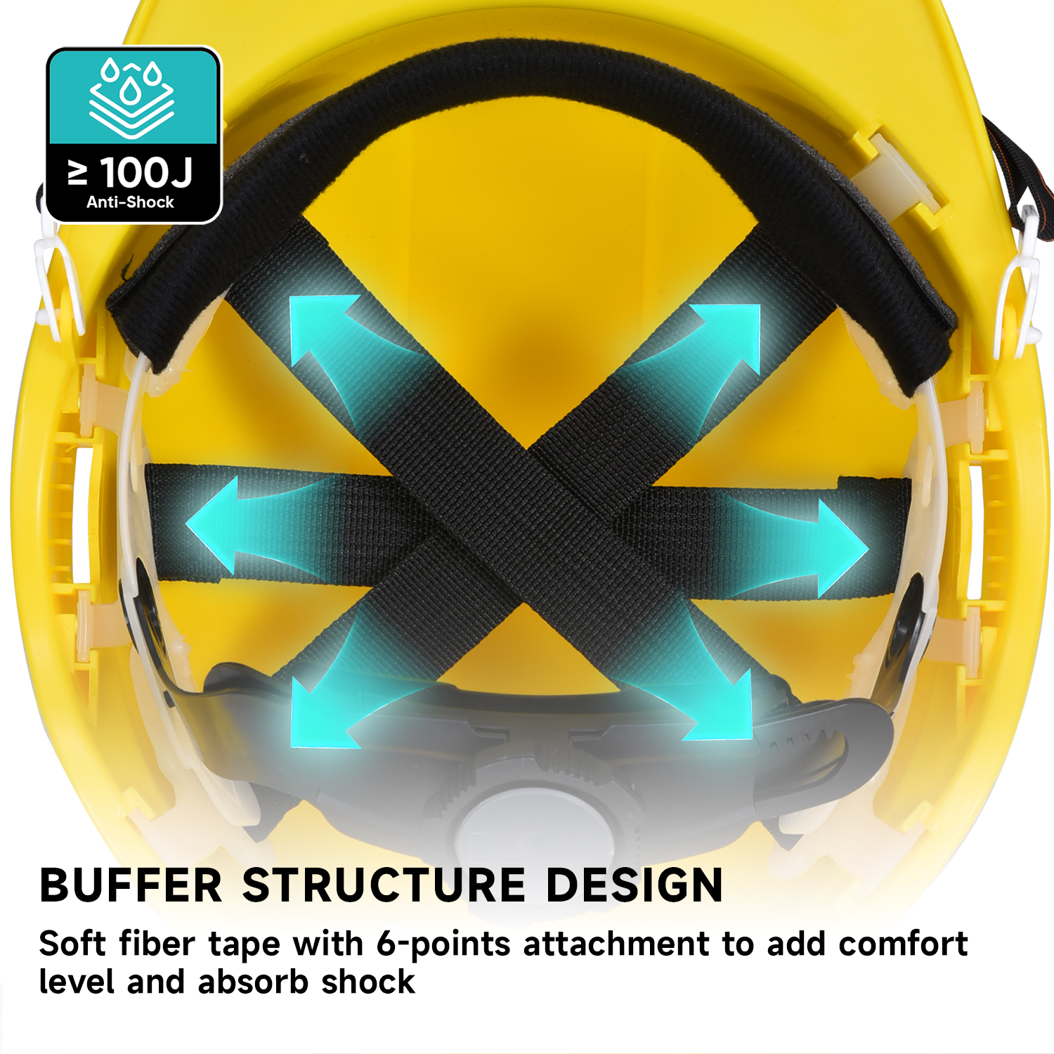 Capacete de segurança de construção ventilado W-018