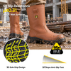 Botas de segurança clássicas de couro Rigger com biqueira de aço | H-9430 Marrom