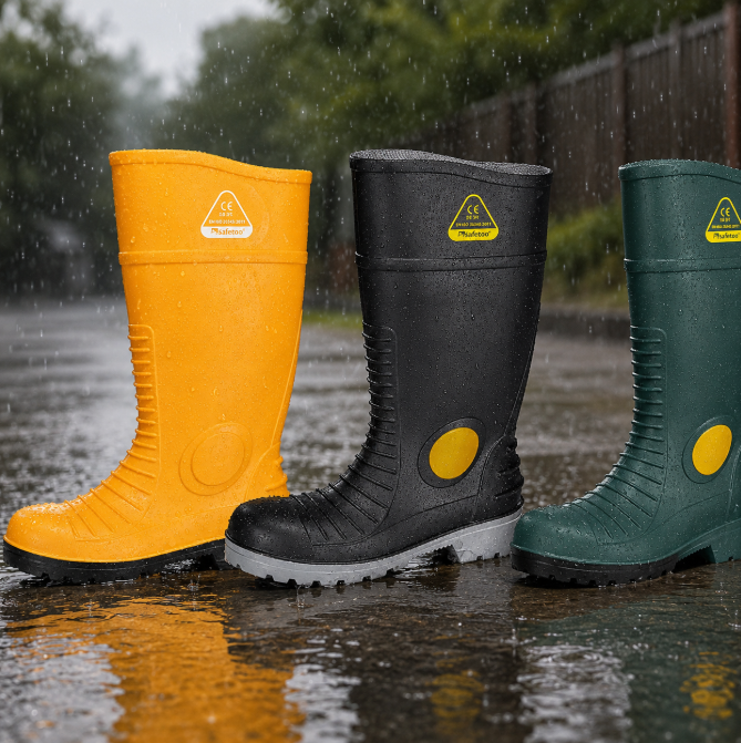 Botas de chuva de segurança versus botas de chuva ocupacionais: como escolher entre EN ISO 20345 e EN ISO 20347?