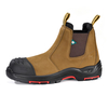 CSA EH Composite Toe Chelsea Botas de segurança | Botas de trabalho de couro sem metal M-8025NB