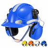 Capacete de segurança de construção com protetores auriculares W-018EM