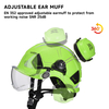 Capacete de segurança florestal com protetor facial e protetores auriculares M-5018