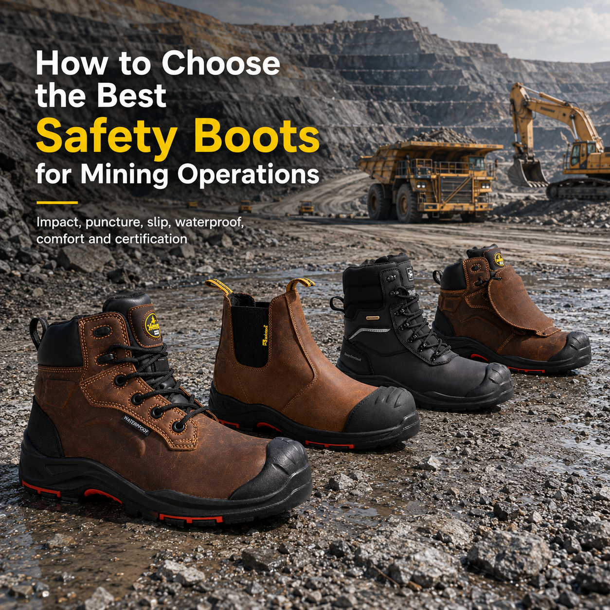 Como escolher as melhores botas de segurança para operações de mineração