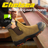 Botas de segurança Chelsea de couro premium | Proteção composta para biqueira e furos M-8025NB