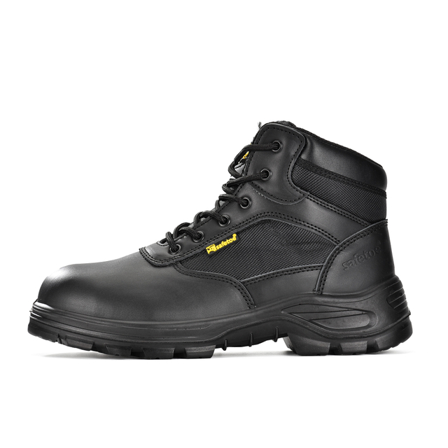 Botas de segurança estilo tático S3 com parte superior de couro | M-8515 SafeCombat-M