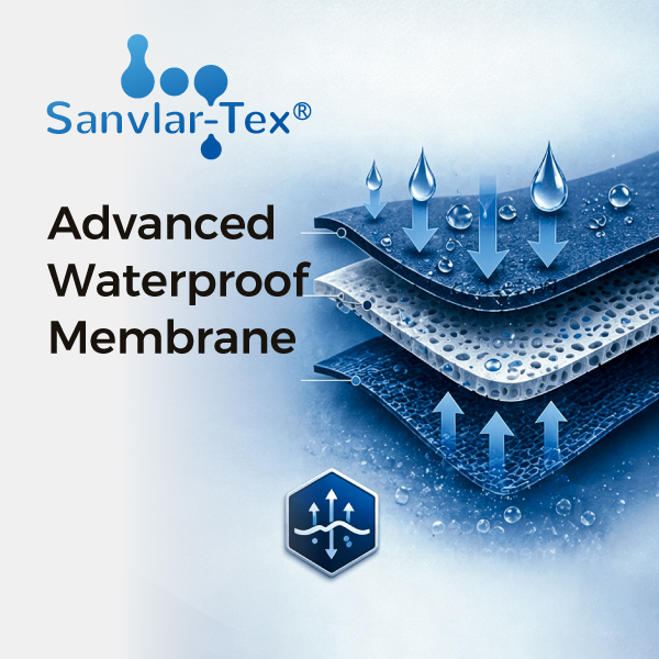 Prote&ccedil;&atilde;o de membrana imperme&aacute;vel Sanvlar-Tex para ambientes industriais &uacute;midos e frios