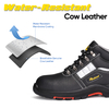Sapatos de segurança industrial premium com biqueira de aço e sola de PU/borracha resistente ao calor | M-8027PRST