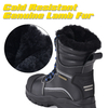 Botas de trabalho impermeáveis ​​para inverno extremo forro de lã natural sola antiderrapante H-9550 IceShield Pro