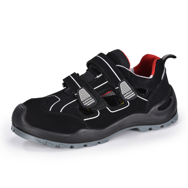Verão respirável metal livre composto toe segurança tamancos sapatos L-7518
