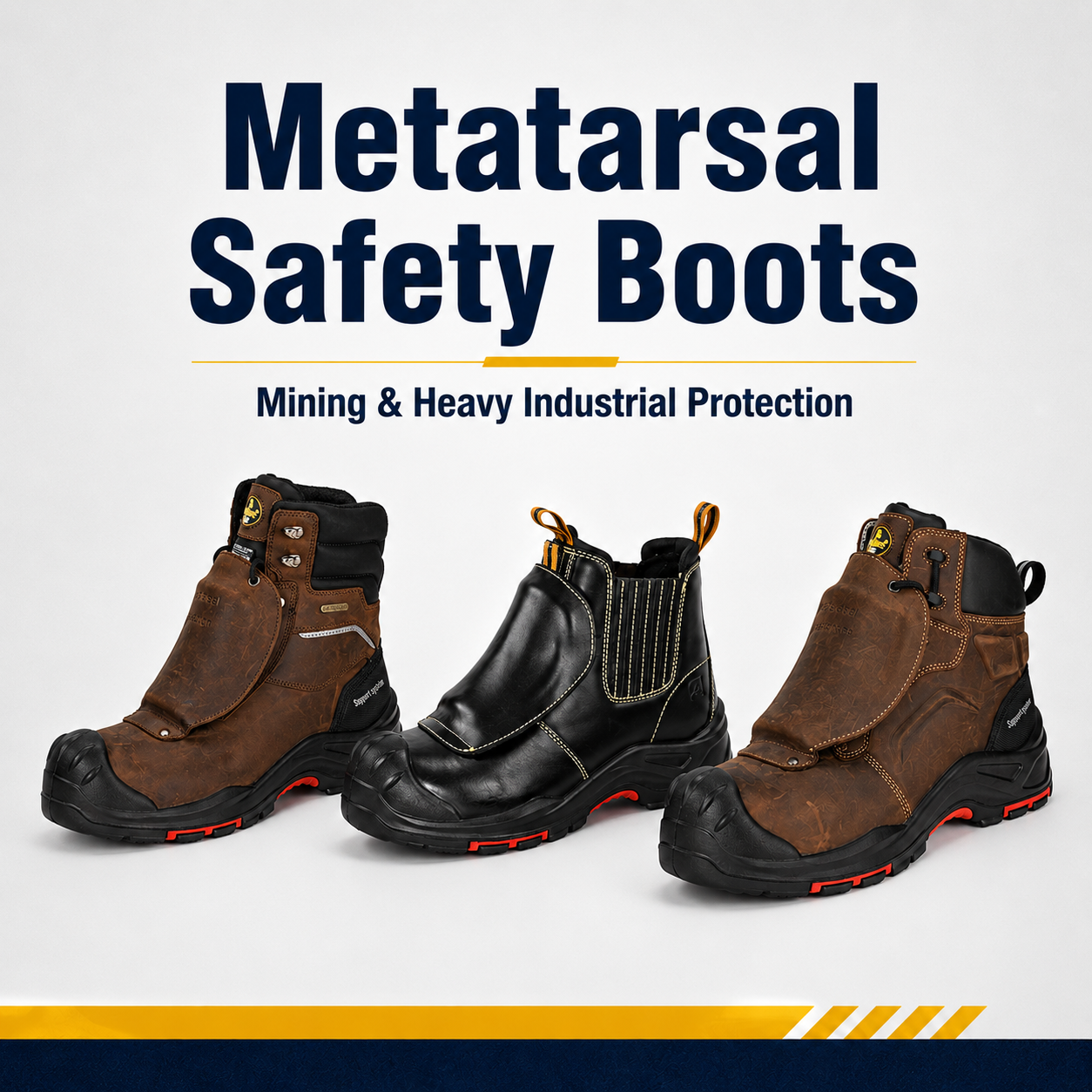 Botas de segurança metatarsais para mineração: quando os trabalhadores precisam de proteção Met Guard?