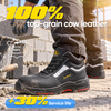 Sapatos de segurança industrial premium com biqueira de aço e sola de PU/borracha resistente ao calor | M-8027PRST