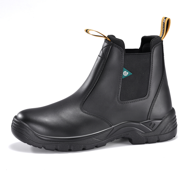 Botas de segurança certificadas pela CSA com triângulo verde | Botas de trabalho com biqueira de aço M-8025