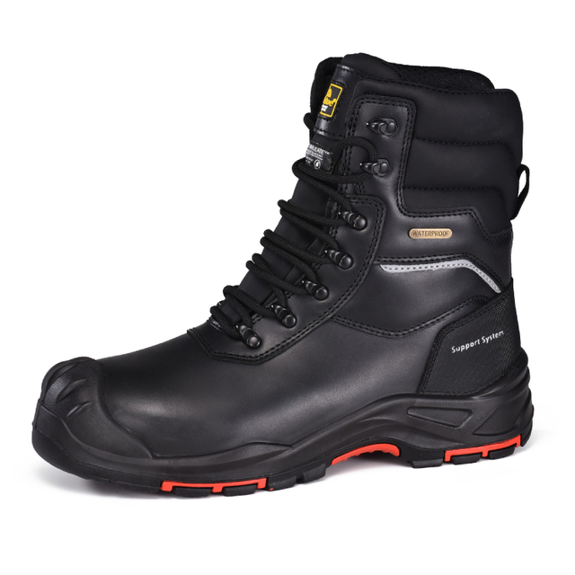 Botas de segurança de inverno com isolamento preto | Botas de trabalho para petróleo e gás H-9552BK